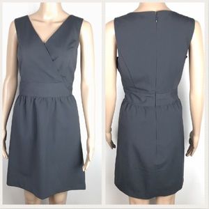 GAP gray A-Line V-neck career dress